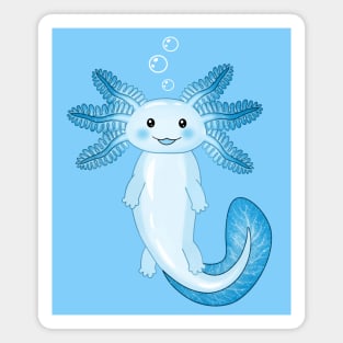 Blue Galaxy Axolotl Magnet